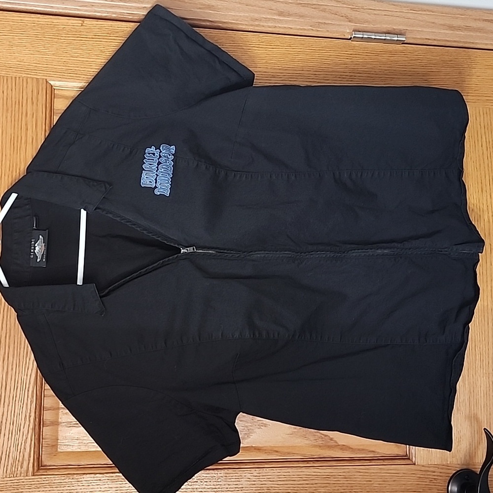 Harley Davidson zip up shirt